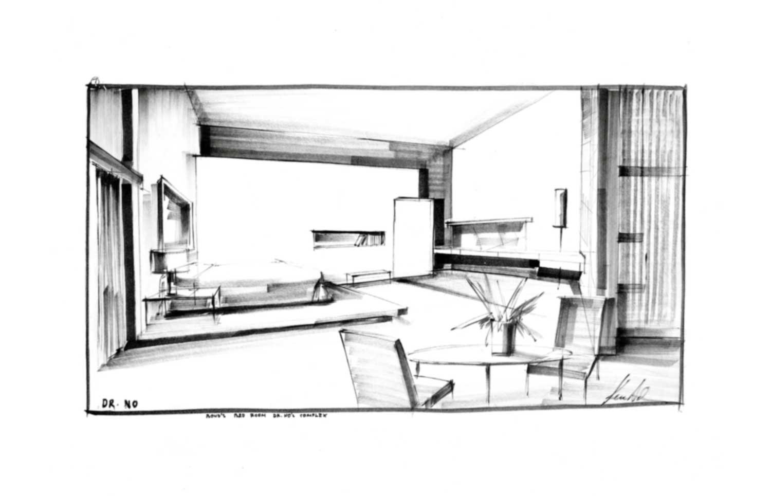 Sir Ken Adam's Sketch