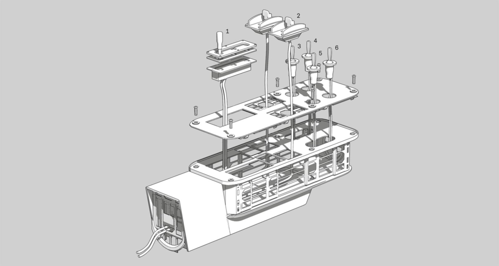 James Bond's armrest technical image