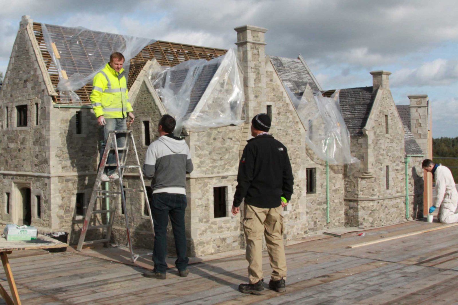 1 third scale model of the Skyfall Lodge