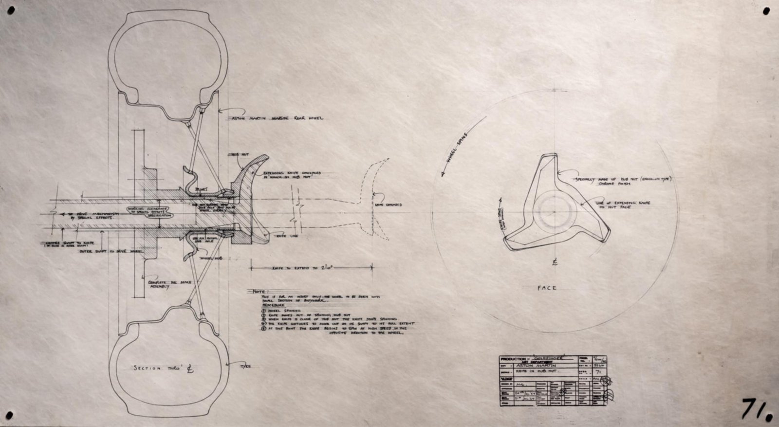 James Bond's tyre-slasher